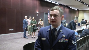 Senior Airman Jacob Gagnon Interview - Secretary of Defense Visits ASU