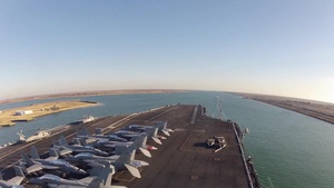 USS Theodore Roosevelt Transits the Suez Canal