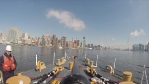 Coast Guard Cutter Seneca Underway Time Lapse