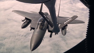 KC-135R to F-15E Air Refueling Mission
