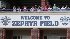 Marine Corps Band New Orleans Performs at New Orleans Zephyrs' Season Opener