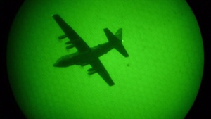 Night Airborne Operation at Juliet Drop Zone in Pordenone, Italy