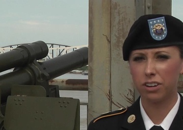 Kentucky Guardsman Sings for the Crowds