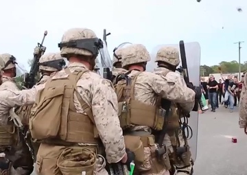 Bravo Fleet Anti-terrorism Security Team Company riot control