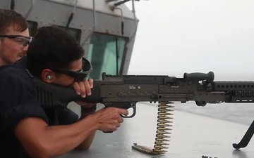 Fitz Fires M240B from USS Fitzgerald (DDG 62)