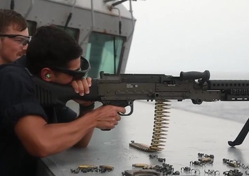 Fitz Fires M240B from USS Fitzgerald (DDG 62)
