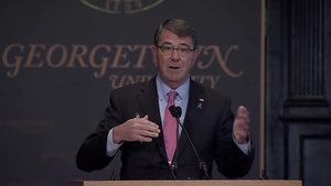 Secretary of Defense Ashton Carter Speaking at Georgetown
