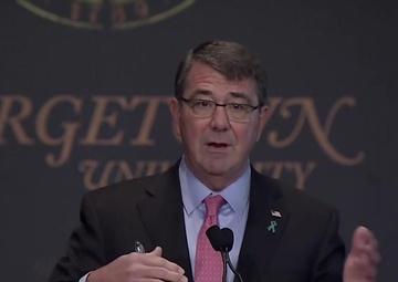 Secretary of Defense Ashton Carter Speaking at Georgetown