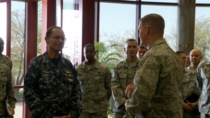 USSTRATCOM Commander ADM Haney Visits Buckley Air Force Base