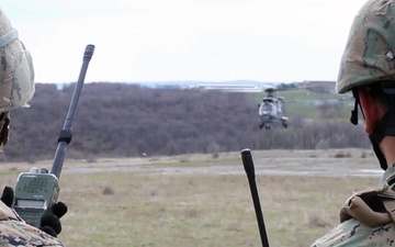 Bulgarian Pilots, U.S. Marines Conduct Medical Evacuation Training