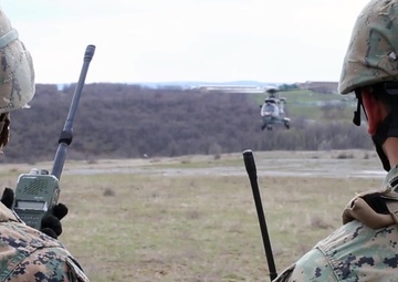Bulgarian Pilots, U.S. Marines Conduct Medical Evacuation Training