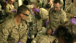 Corpsman with Combat Logistics Battalion 26 Conduct Casualty Care Training