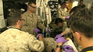 Corpsman with Combat Logistics Battalion 26 Conduct Casualty Care Training, Part 2