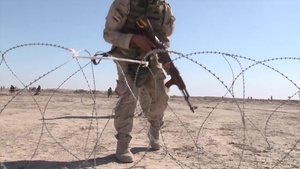 Iraq Army Training -  Clearing Obstacles