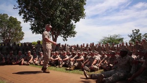 Commander of U.S. Marine Corps Forces, Pacific, addresses