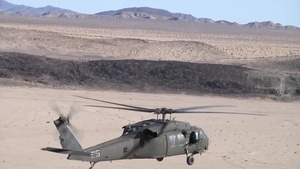 Fly-over Fort Irwin Training Area