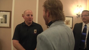 Division West Soldiers Attend Texas State Prayer Breakfast and Meet Chuck Norris