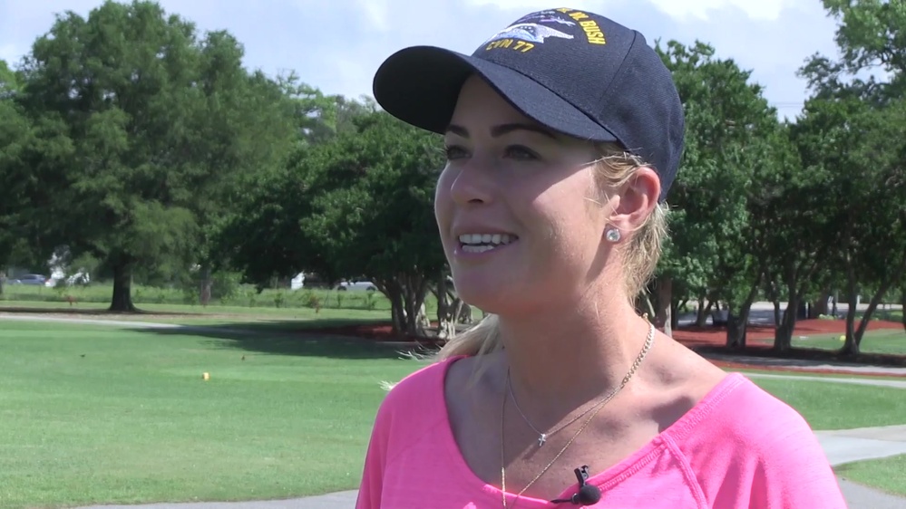 DVIDS Video Professional Golfer Paula Creamer Visits Norfolk