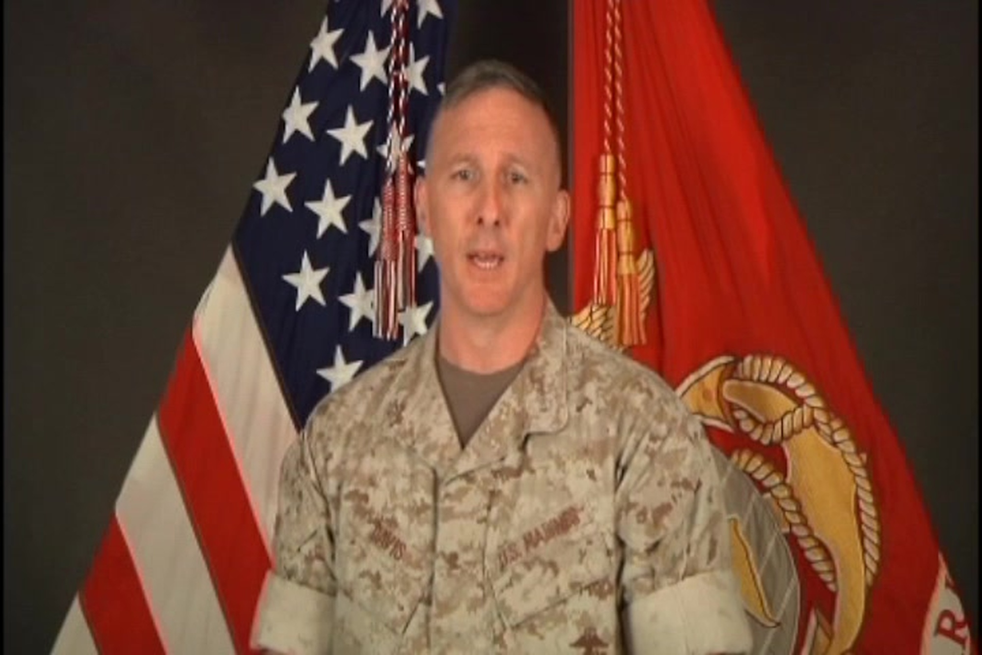 Col. Don Davis, commanding officer, Marine Corps Logistics Base Albany, says goodbye to base, local community.