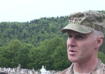 Brig. Gen. Mike Tarsa Sinaia Cemetary Social Media Clip