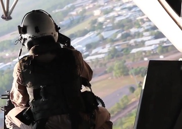 Marine Heavy Helicopter Squadron 463 Lands at Robertson Barracks for ComRel Event, B-Roll