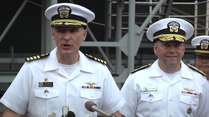 George Washington Departs Yokosuka for Last Time