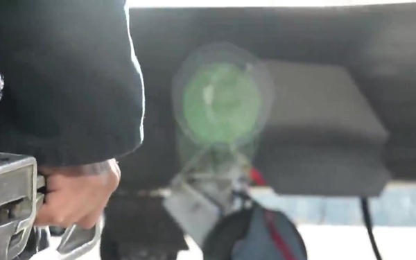 RAW Footage: F-22 Ground Refueling