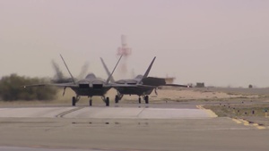 RAW Footage: F-22 Taxing, Flying, and Static