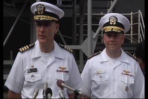 USS George Washington Departs Yokosuka