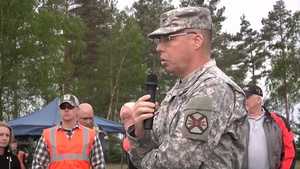 Motorcyclist Practice Safety at Camp Kasserine