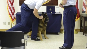 Coast Guard Bomb Sniffing Dog Retires After 6 Years of Service