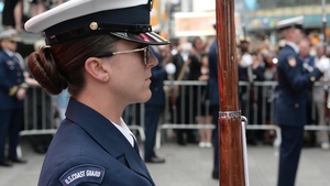 Coast Guard Elite Silent Drill Team Wows Times Square Crowd