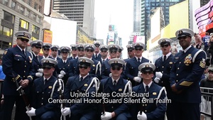 Coast Guard Silent Drill Team Shout Out