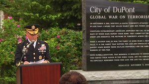 I Corps Deputy Commanding General Honors Fallen Soldiers at Memorial Day Ceremony in Dupont, WA