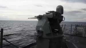 USS Mustin Live Fire Exercise