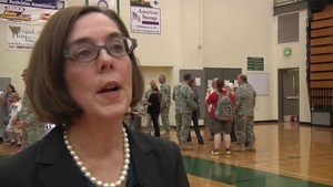 Oregon Governor Welcomes Home 234th Engineer Company from Kuwait