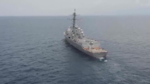 USS Mustin Transits South China Sea