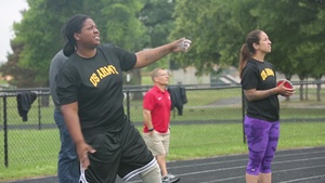 Warrior Games 2015 - Cpl. Jasmine Perry, Discus Training