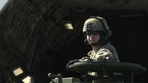 Strykers Land at Vilnius Airport