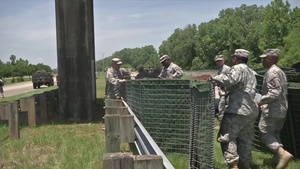 Louisiana National Guard Defends Against Flood