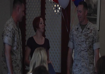 Broll of The Navy Marine Corps Society Aboard Marine Corps Air Station Iwakuni Receives Funding