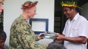 Sailors Finish Renovating Kiribati School