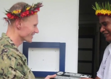 Sailors Finish Renovating Kiribati School