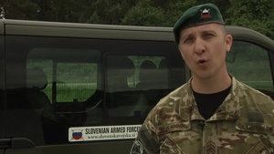 Slovenian Armed Forces Police Train North Carolina National Guardsmen on Crowd Riot Control