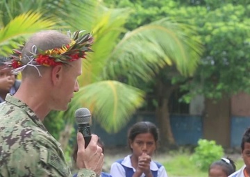 Service Members Finish Renovating Kiribati School