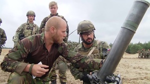 Noble Jump: Czech and Dutch Mortar Practice, B-Roll and Soundbite