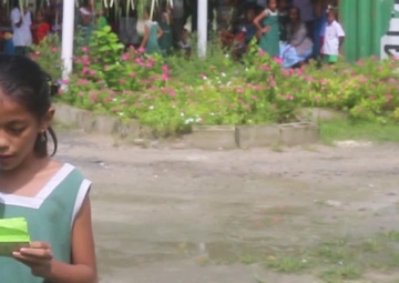 Service Members Finish Renovating Kiribati School