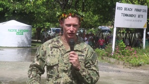 Service Members Finish Renovating Kiribati School