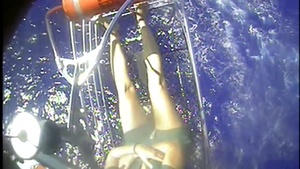 Coast Guard Hoists 3 after Fire Engulfs Boat