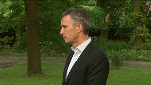 NATO Secretary General Jens Stoltenberg Poland Presspoint